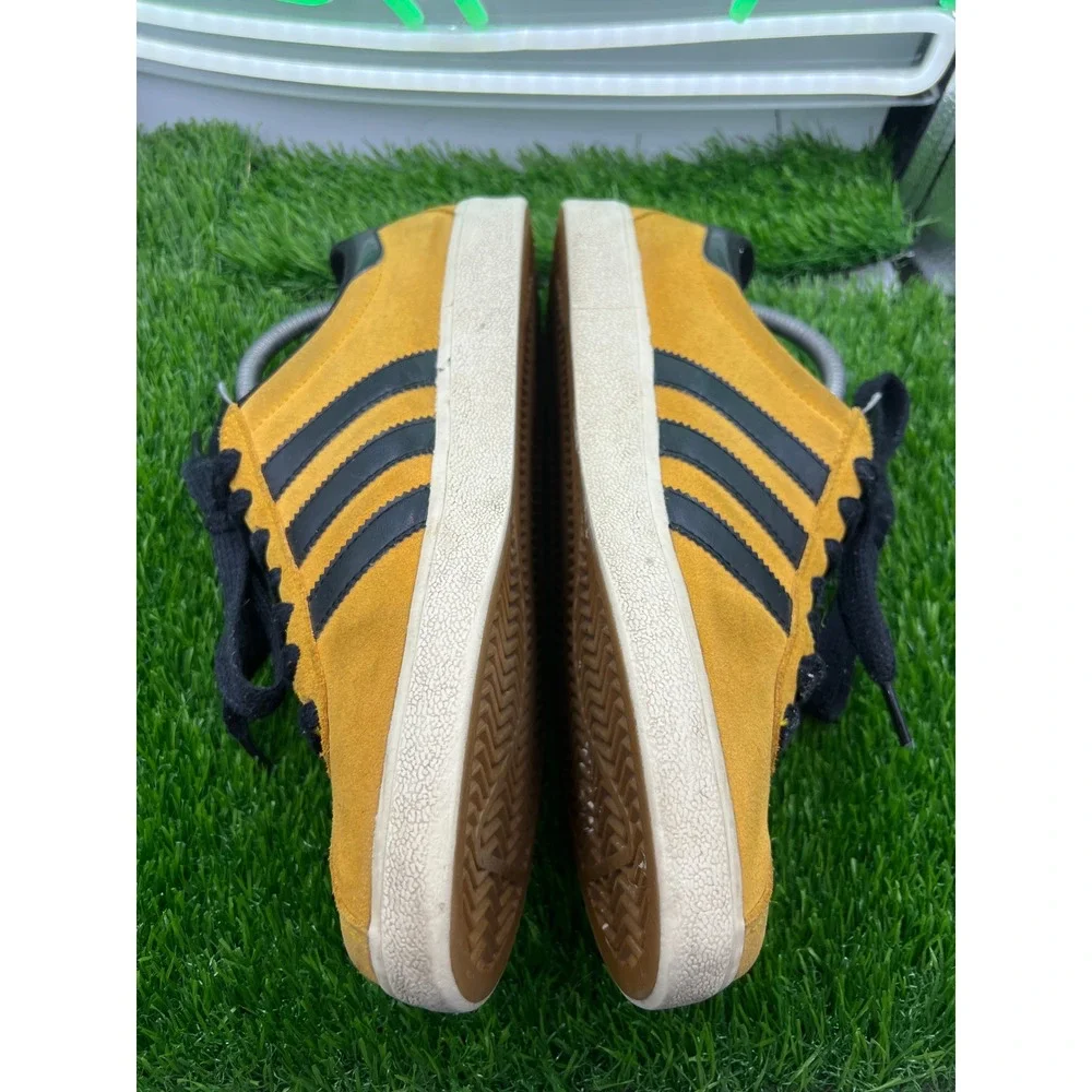 Adidas X Mark Gonzales Gazelle Mesa‎ Yellow Suede Skate Shoes Mens Sneakers 8